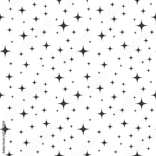 Twinkling stars seamless pattern. © Studio Barcelona