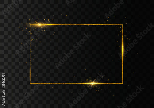 Gold frame light
