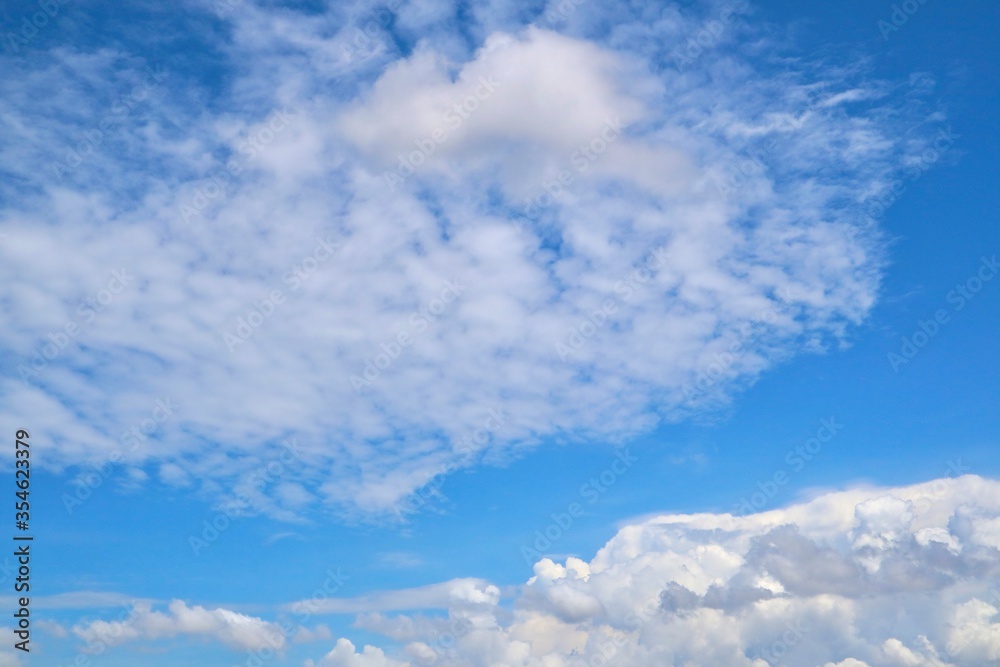 blue sky with clouds