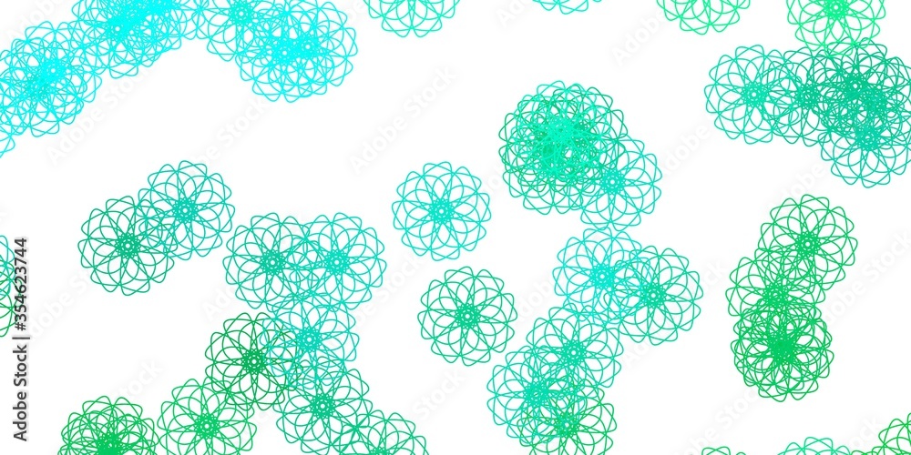 Light Green vector natural backdrop with flowers. Light Green vector natural backdrop with flowers.