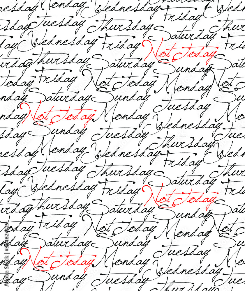 Fototapeta premium Hand drawn seamless pattern, seamless texture. Vector seamless texture, background, black and white