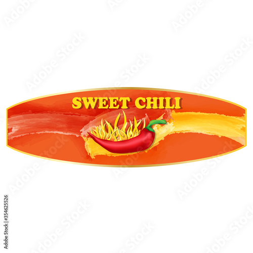 Sweet Chili label