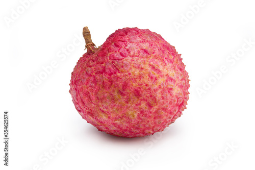 Lychee isolated on white background. Clipping path.