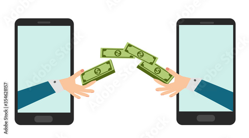 Money transaction via cell phones, online payments