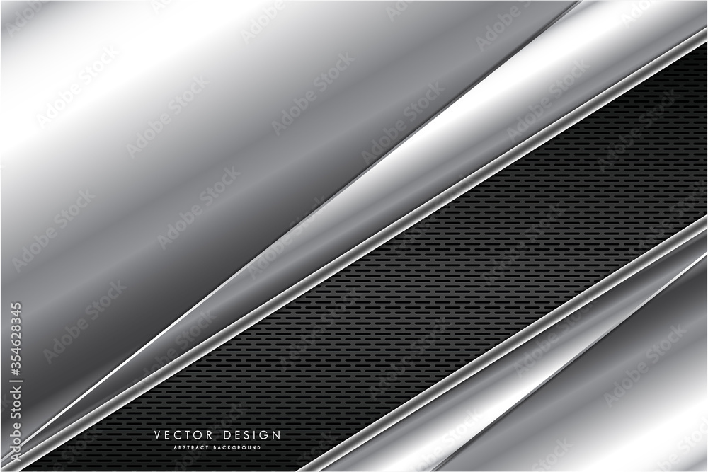 Metallic of gray with carbon fiber dark space technology concept vector illustration Metallic of gray with carbon fiber dark space technology concept vector illustration