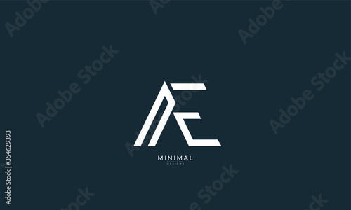 Free Download Alphabet letter icon logo AE - GFXLoad