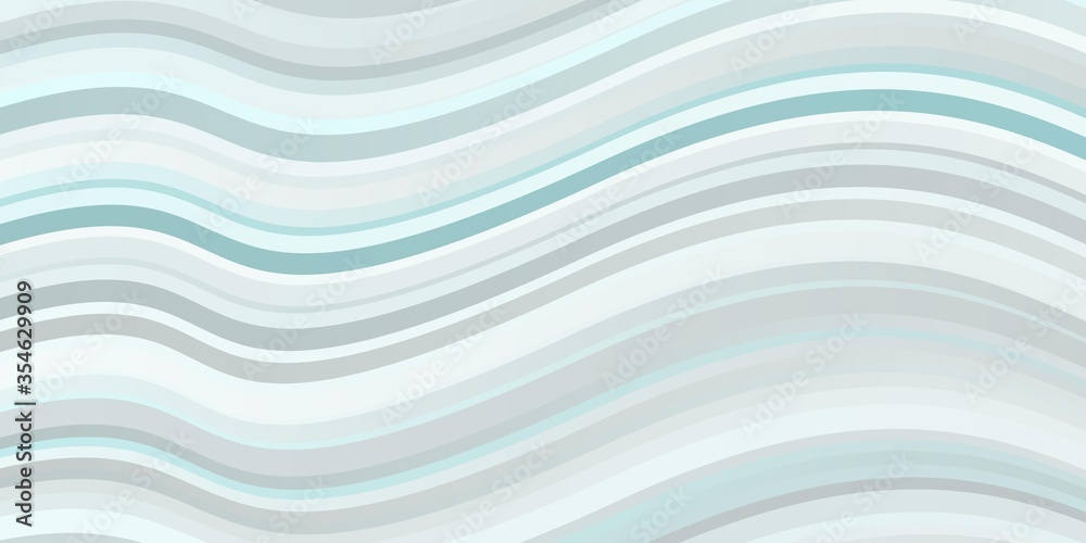 Light BLUE vector background with lines. Colorful illustration, which consists of curves. Best design for your posters, banners.