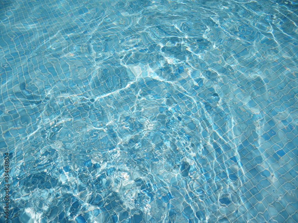 Swimming pool background. Summer vacations. 