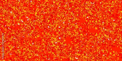 Light Orange vector backdrop with xmas snowflakes.