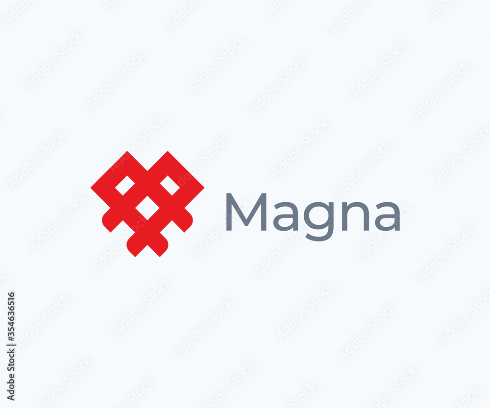 Obraz premium Abstract heart logo design template