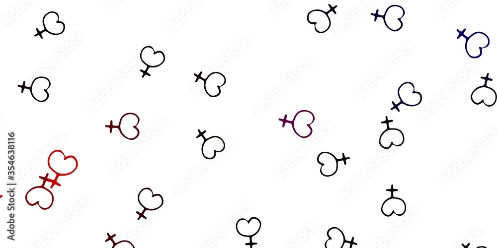 Light Pink, Yellow vector background with woman symbols. Light Pink, Yellow vector background with woman symbols.