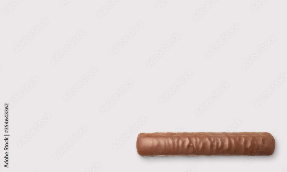 Chocolate bar on a white background Chocolate bar on a white background
