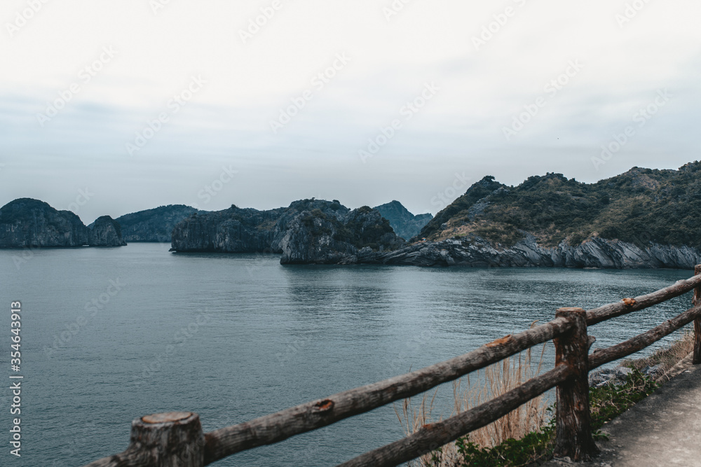 Mountains in Ha Long Bay, Vietnam