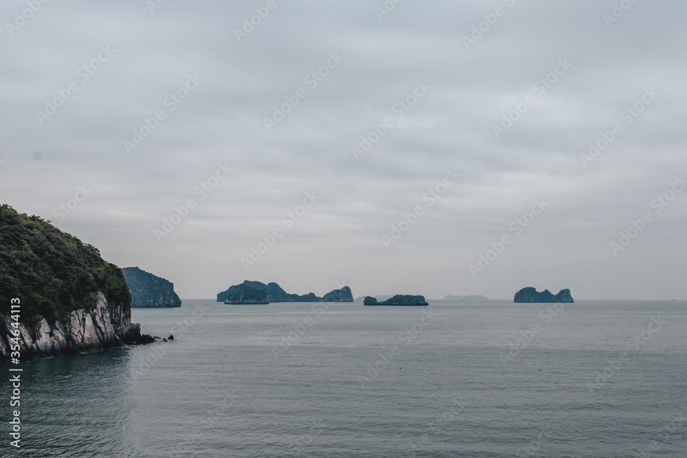 Mountains in Ha Long Bay, Vietnam Mountains in Ha Long Bay, Vietnam