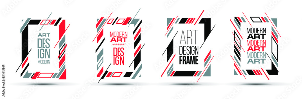 Vector frame Art graphics for hipsters .