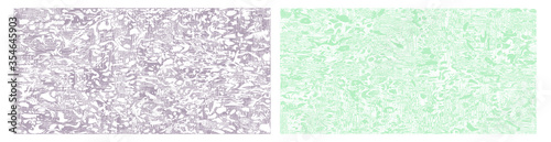 Light irregular hand drawn messy pattern. Clean white pebbles and cross hatching brush strokes. Bright texture background set of vector illustrations