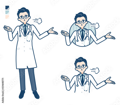 simple Doctor old man_despair-gesture