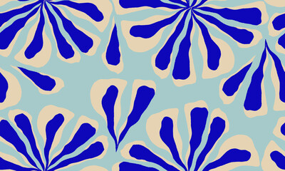 Keuken achterwand Kleurrijk patronen Trendy bloemenpatroon in moderne stijl  © MURRIRA