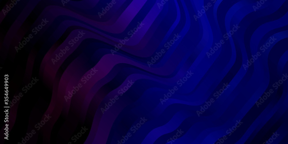 Dark Pink, Blue vector texture with curves. Abstract illustration with gradient bows. Best design for your ad, poster, banner. Dark Pink, Blue vector texture with curves. Abstract illustration with gradient bows. Best design for your ad, poster, banner.