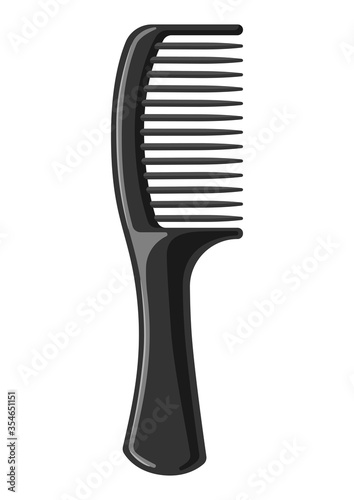 Barber illustration of professional hair comb.