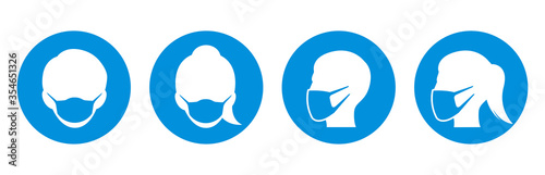 Novel coronavirus, people in medical face mask