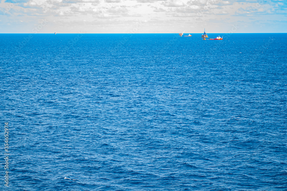 Fototapeta premium boat on the sea