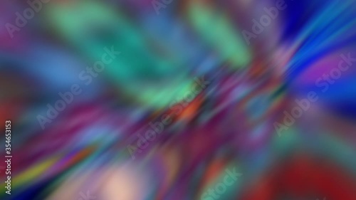 Stylish 3D Abstract Animation Color Wavy Smooth Wall. Concept Multicolor Liquid Pattern.  Trendy Colorful Fluid Abstraction Flow. Beautiful Gradient Texture. Wavy Reflection Surface Macro.