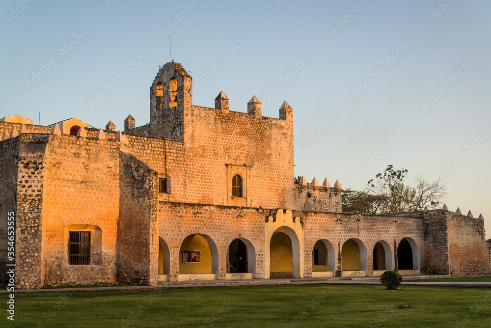 Convent of San Bernardino of Siena, built in 16th century, Valladolid, Yucatan, Mexico