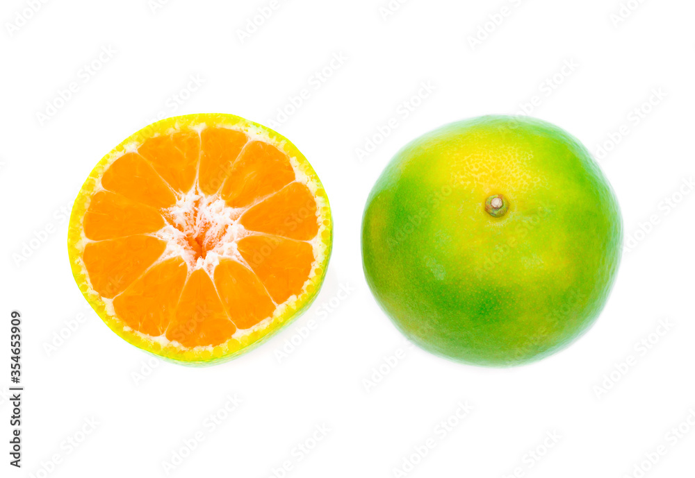 Shogun oranges fruit on a white background Shogun oranges fruit on a white background