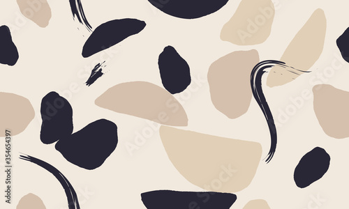 Trendy minimalist contemporary seamless pattern. Fashionable template for design.