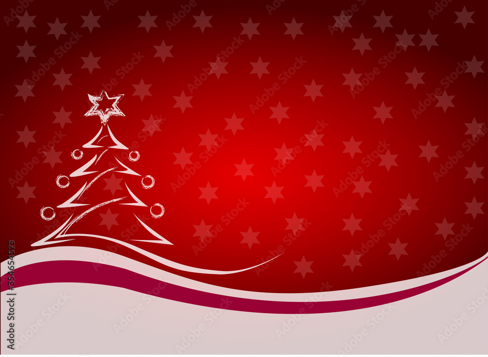 Christmas background with Christmas tree, vector illustration Christmas background with Christmas tree, vector illustration