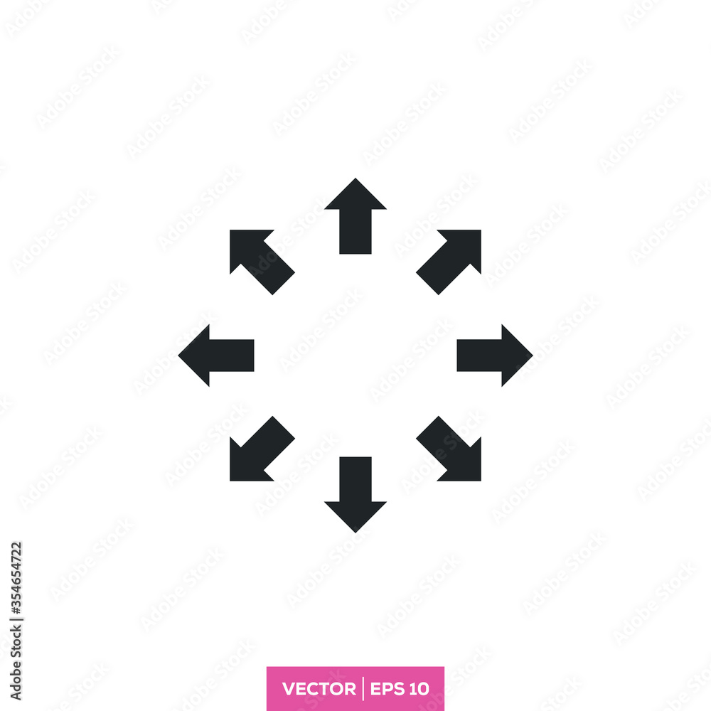 Arrow icon vector design template Arrow icon vector design template