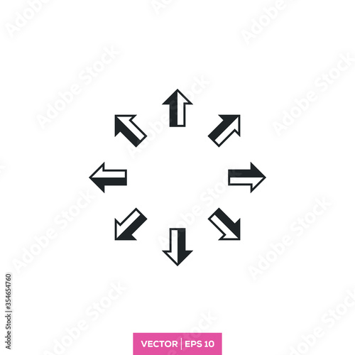 Arrow icon vector design template