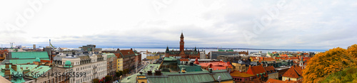 Aerial view of the beautiful city - Helsingborg, Sweden