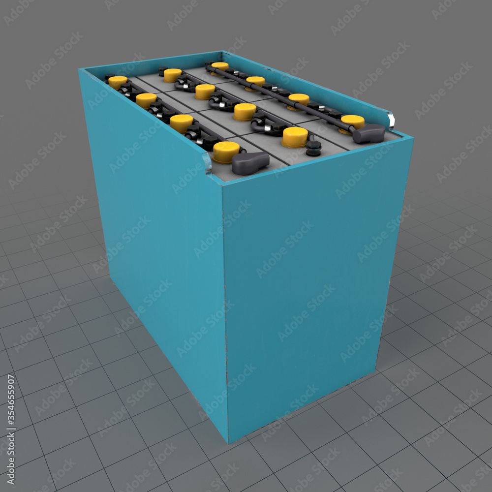 Forklift battery Stock 3D asset Adobe Stock