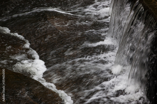 Cascading water outdoors