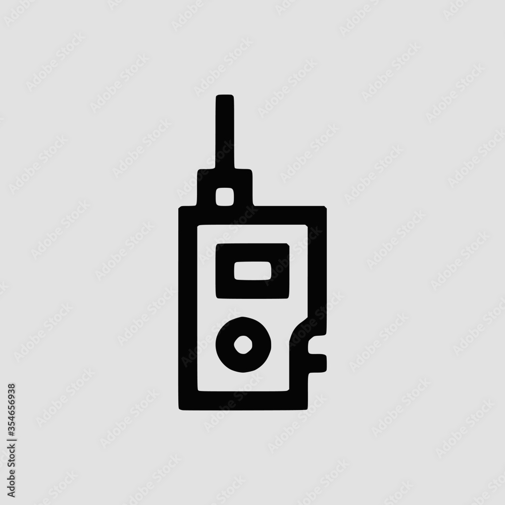 Vector Illustration of A Police Radio Icon | Vector Line Icon | Police Vector Icon | Single Vector Icon Vector Illustration of A Police Radio Icon | Vector Line Icon | Police Vector Icon | Single Vector Icon