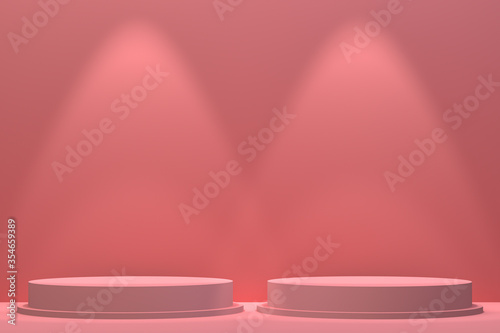 3d rendering,Podium minimal abstract background for cosmetic product presentation, Abstract geometric shape © background photo