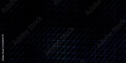 Dark BLUE vector backdrop with lines. Gradient abstract design in simple style with sharp lines. Smart design for your promotions.