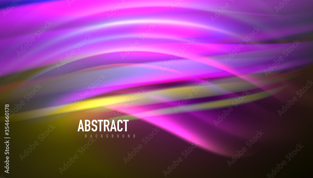 Fluid wave lines background. Trendy abstract layout template for business or technology presentation, internet poster or web brochure cover, wallpaper Fluid wave lines background. Trendy abstract layout template for business or technology presentation, internet poster or web brochure cover, wallpaper