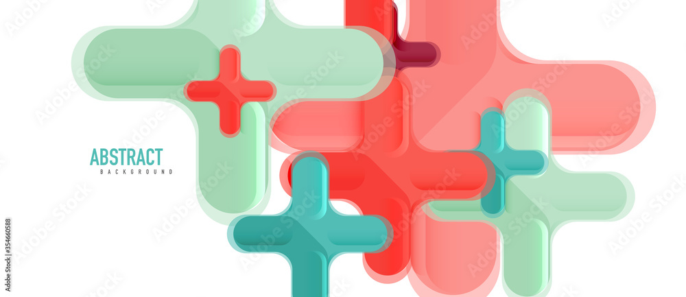 Glossy multicolored plastic style cross composition, x shape design, techno geometric modern abstract background. Trendy abstract layout template Glossy multicolored plastic style cross composition, x shape design, techno geometric modern abstract background. Trendy abstract layout template