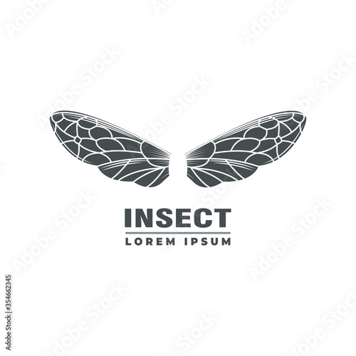 wings  logo vector design illustration. logo use for icon  background and template photo