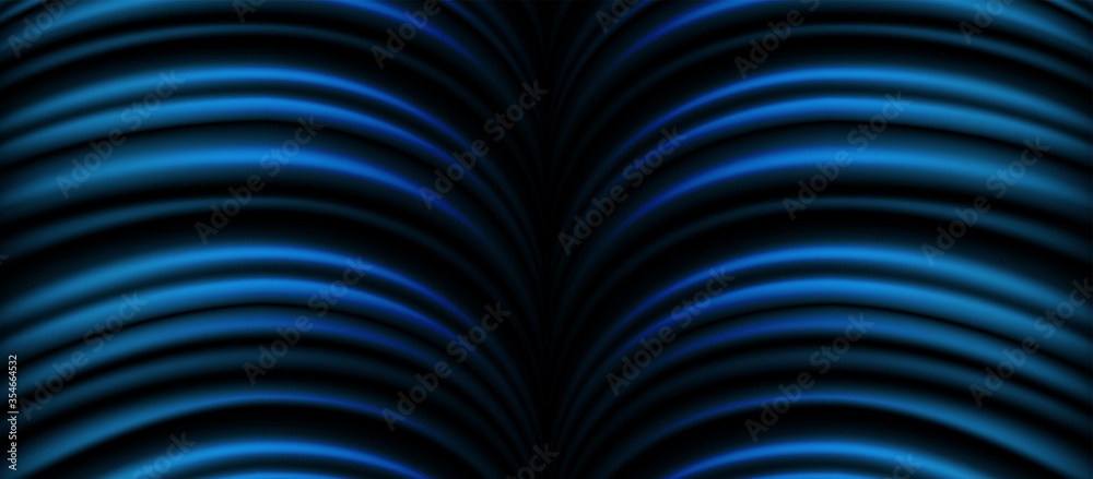 Abstract. Wave shape flow blue background. Vector. Abstract. Wave shape flow blue background. Vector.