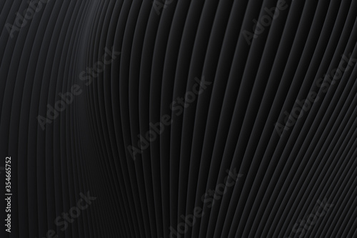 Abstract wall wave architecture black background , Black background for presentation, portfolio, website