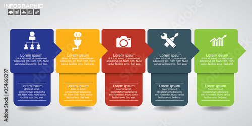 Timeline infographics, elements and icons. Vector