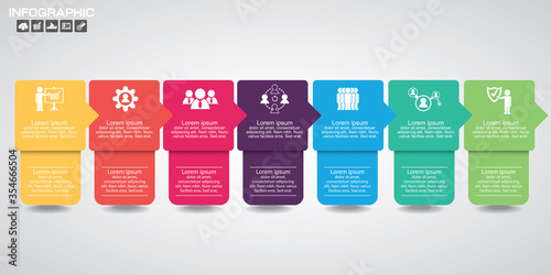 Timeline infographics, elements and icons. Vector