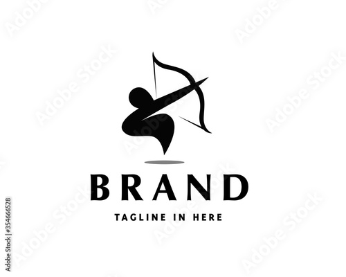 elegant luxury square Feather law line art logo design inspiration
