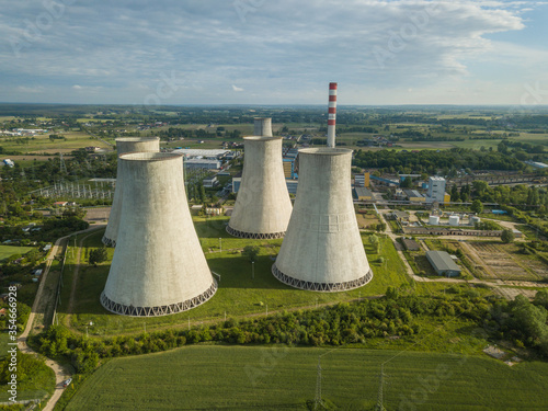 europe, poland, coolingtower, plant, industrial, reactor, industry, ecology, energy, electricity, electric, power, emission, engineering, warming, station, building, dangerous, landscape, massive, con