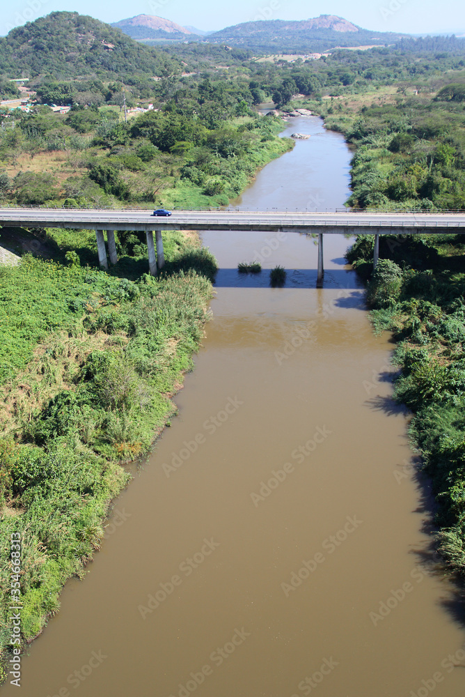 Obraz premium Aerial photo of a Nelspruit Bridge