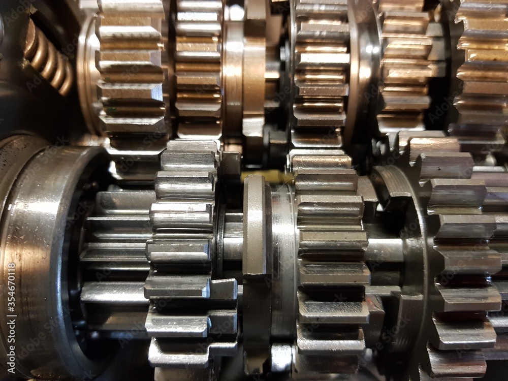 Obraz premium close up of a gear wheels